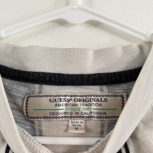 Guess Vintage Monochrome Striped T-Shirt - Picture 5 of 7